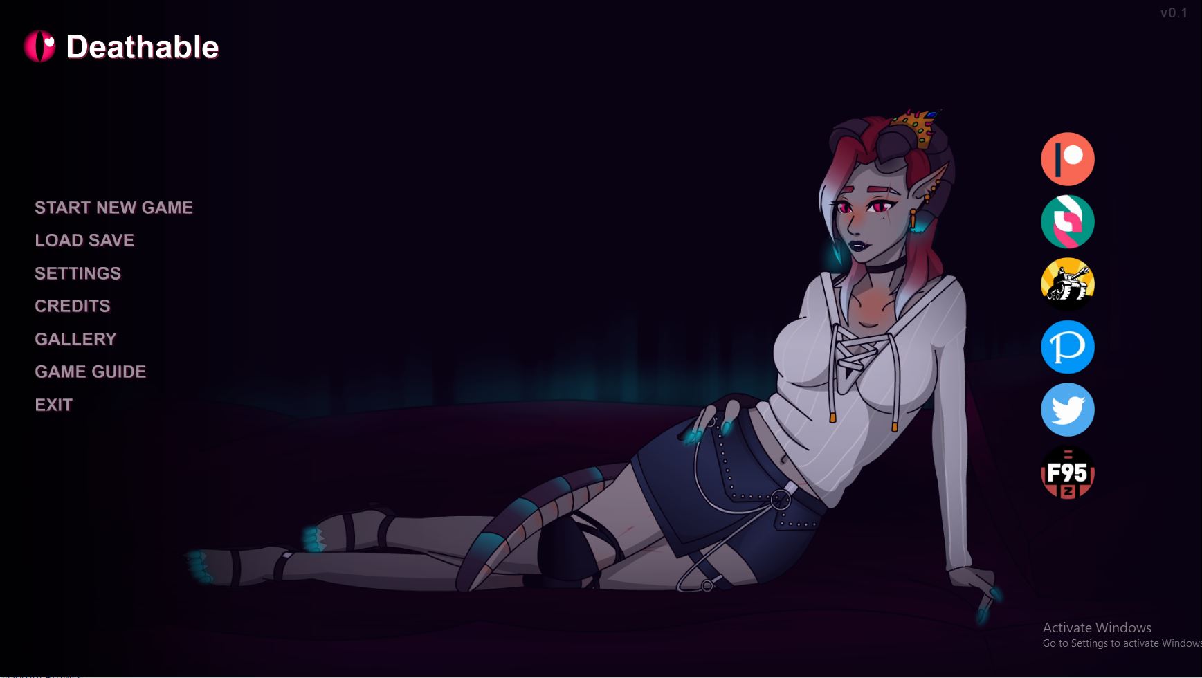 Dark fantasy elements in Deathable game