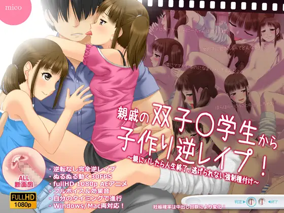 [RJ253573] Relative Twins Reverse R*pe Me to Get Pregnant! If I’m Caught My Life is Over